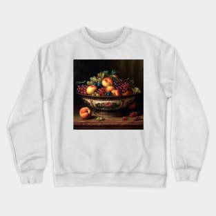 Fruit Bowl in Oil Crewneck Sweatshirt